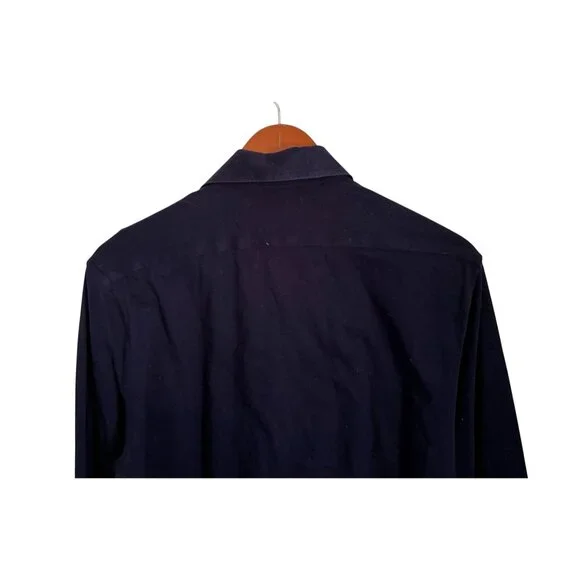 Suitsupply Mens Navy Egyptian Cotton Dress Shirt Navy Blue Size 15.5 Extra Slim - Picture 7 of 10